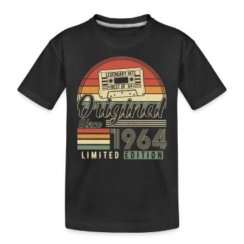 1964 - Zeitloses Geburtstagsgeschenk - Kinder Premium Bio T-Shirt - Schwarz - Vorne