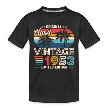1953 - L’élégance intemporelle - T-shirt bio Premium Enfant - noir - Devant