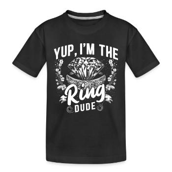 Ouais, je suis le mec de l’anneau - T-shirt bio Premium Enfant - noir - Devant