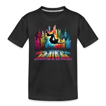 Breakdance Breakdancer Breakdance Enfants - T-shirt bio Premium Enfant - noir - Devant