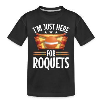 Croquet Mallet Croquet Club Croquet Player Croquet - Kids' Premium Organic T-Shirt - black - Front
