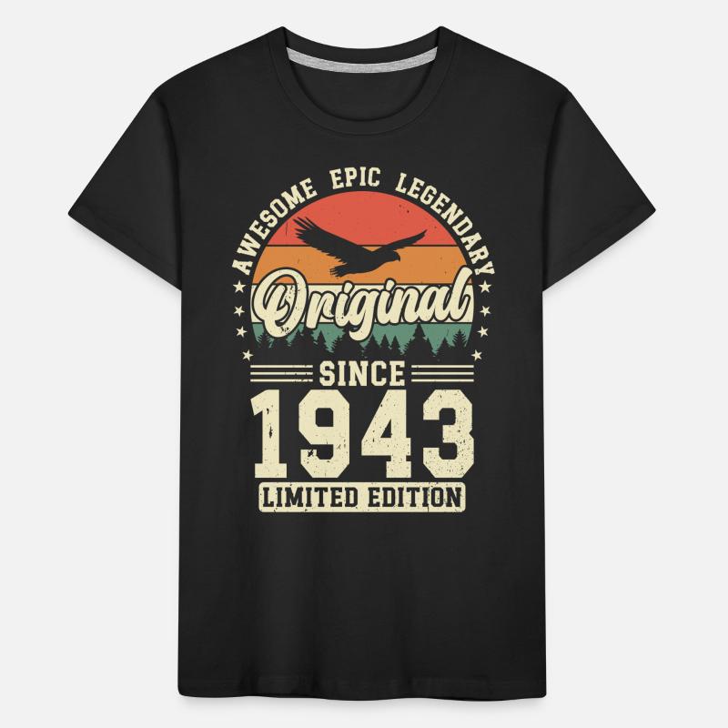 1943: Timelessly Legendary Kids' Premium Organic T-Shirt