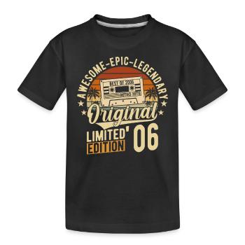 Legendär 2006 - Kinder Premium Bio T-Shirt - Schwarz - Vorne