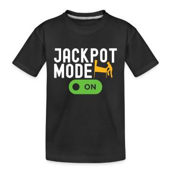 Pinball Flipper - Kids' Premium Organic T-Shirt - black - Front