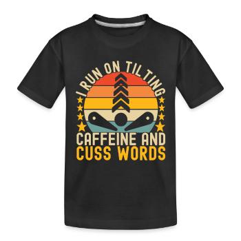 Pinball Flipper - Kids' Premium Organic T-Shirt - black - Front