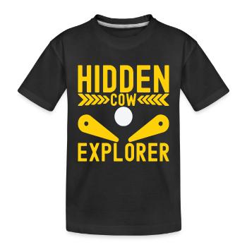 Pinball Flipper - Kids' Premium Organic T-Shirt - black - Front