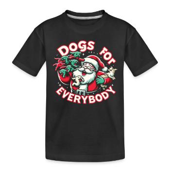 Chiens pour tous Propriétaires de chiens - T-shirt bio Premium Enfant - noir - Devant