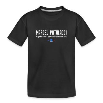 Marcel Patulacci - Personnage de sketch culte - T-shirt bio Premium Enfant - noir - Devant