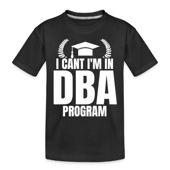 DBA Degree DBA Degree Docteur en commerce - T-shirt bio Premium Enfant - noir - Devant