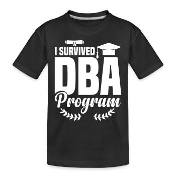 DBA Degree DBA Degree Docteur en commerce - T-shirt bio Premium Enfant - noir - Devant