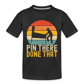 Pinball Flipper - Kids' Premium Organic T-Shirt - black - Front