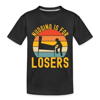 Pinball Flipper - Kinder Premium Bio T-Shirt - Schwarz - Vorne