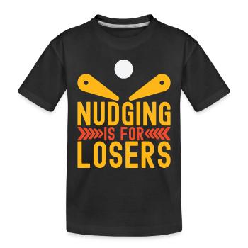 Pinball Flipper - Kids' Premium Organic T-Shirt - black - Front