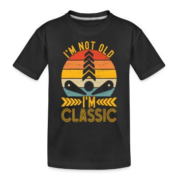 Pinball Flipper - Kids' Premium Organic T-Shirt - black - Front