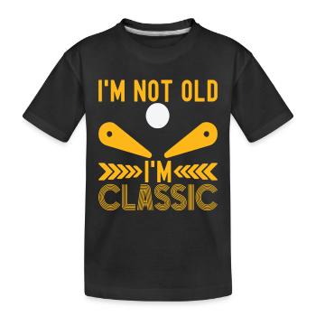 Pinball Flipper - Kinder Premium Bio T-Shirt - Schwarz - Vorne
