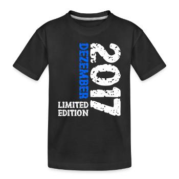 2017 Décembre Édition Limitée 6ème Anniversaire Décoration - T-shirt bio Premium Enfant - noir - Devant