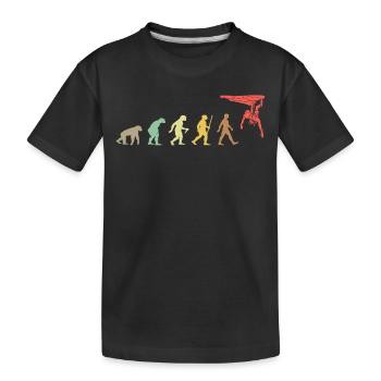 Climbing Retro Rock Climbing Evolution Climber - T-shirt bio Premium Enfant - noir - Devant