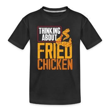Fried Chicken - Kinder Premium Bio T-Shirt - Schwarz - Vorne
