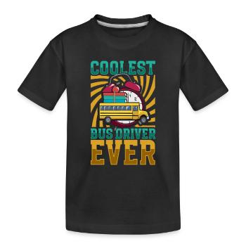 Funny School Bus Driver Appreciation anniversary - Kinder Premium Bio T-Shirt - Schwarz - Vorne