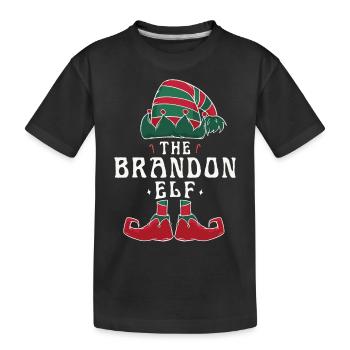 Brandon Elf Familie Passende Gruppe Weihnachten Mama - Kinder Premium Bio T-Shirt - Schwarz - Vorne