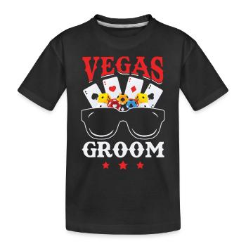 Junggesellenabschied Las Vegas Junggesellenabschied Trauzeugen - Kinder Premium Bio T-Shirt - Schwarz - Vorne