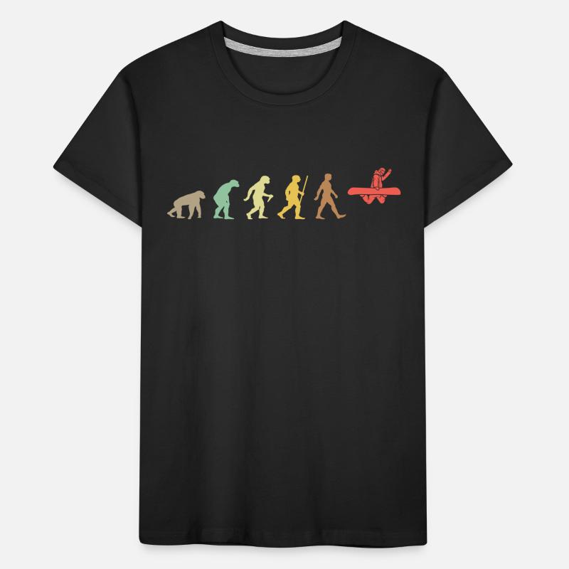 Snowboarding Retro Snowboard Evolution Snowboarder Kids' Premium Organic T-Shirt