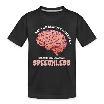 Empower Aphasia Awareness Connection - Kinder Premium Bio T-Shirt - Schwarz - Vorne