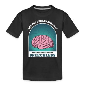 Empower Aphasia Awareness Connection - Kinder Premium Bio T-Shirt - Schwarz - Vorne
