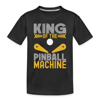 Pinball Flipper - Kids' Premium Organic T-Shirt - black - Front