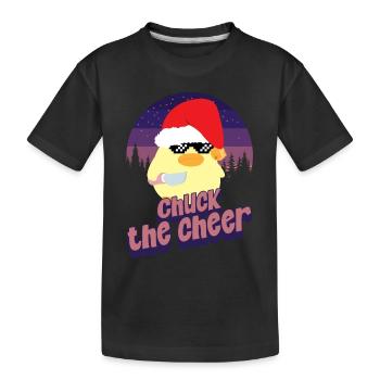 Chuck the Cheer - Ente mit Messer Duck with Knife - Kids' Premium Organic T-Shirt - black - Front