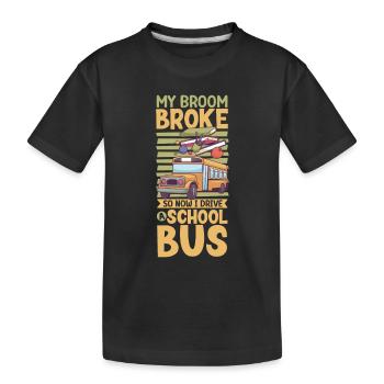 Funny School Bus Driver Appreciation anniversary - Kinder Premium Bio T-Shirt - Schwarz - Vorne