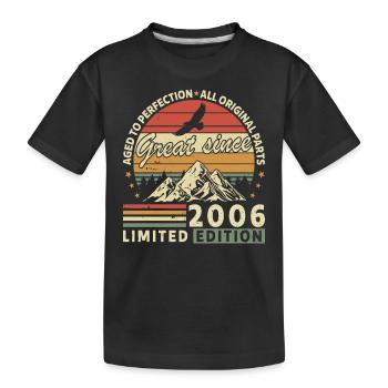 Legendary 18th Birthday 2006 - Kids' Premium Organic T-Shirt - black - Front