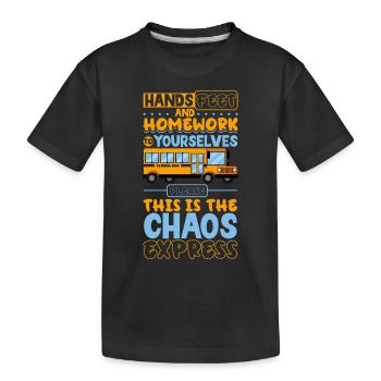 Funny School Bus Driver Appreciation anniversary - Kinder Premium Bio T-Shirt - Schwarz - Vorne