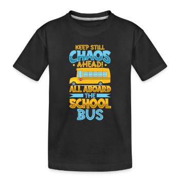 Funny School Bus Driver Appreciation anniversary - Kinder Premium Bio T-Shirt - Schwarz - Vorne