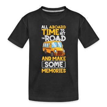 Funny School Bus Driver Appreciation anniversary - Kinder Premium Bio T-Shirt - Schwarz - Vorne