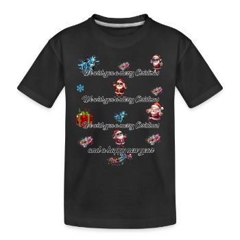 Joyeux Noël - T-shirt bio Premium Enfant - noir - Devant