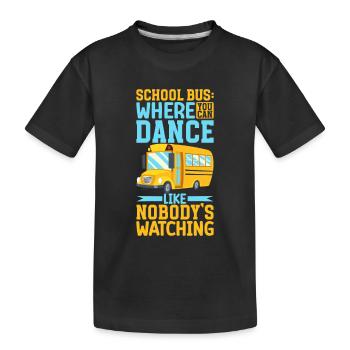 Funny School Bus Driver Appreciation anniversary - Kinder Premium Bio T-Shirt - Schwarz - Vorne