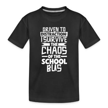 Funny School Bus Driver Appreciation anniversary - Kinder Premium Bio T-Shirt - Schwarz - Vorne