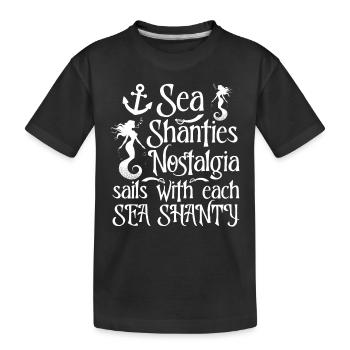 Sailors Sea Shanty Singing Ship Adventures - Kinder Premium Bio T-Shirt - Schwarz - Vorne