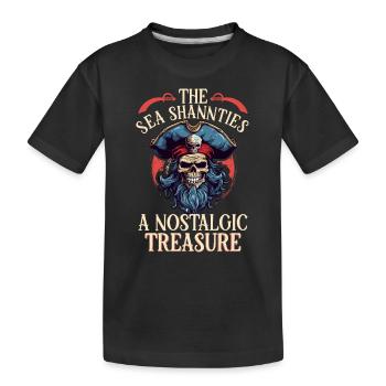 Sailors Sea Shanty Singing Ship Adventures - Kids' Premium Organic T-Shirt - black - Front