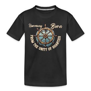 Sailors Sea Shanty Singing Ship Adventures - Kinder Premium Bio T-Shirt - Schwarz - Vorne