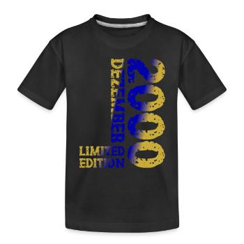 2000 décembre édition limitée 23e anniversaire décoration - T-shirt bio Premium Enfant - noir - Devant