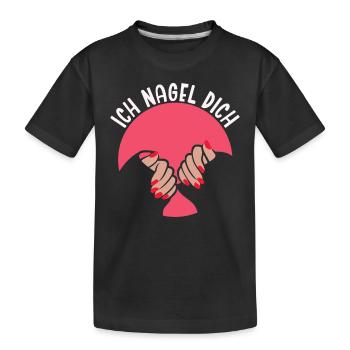 I Nail You Nail Art Nail Salon Nail Designer - T-shirt bio Premium Enfant - noir - Devant