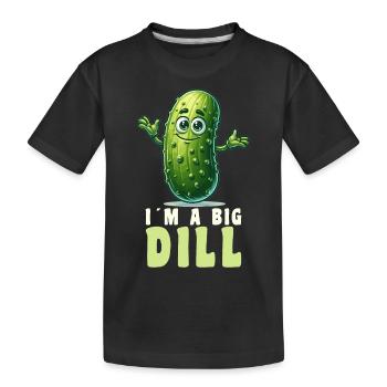 Gurken Lustige Gurken Gurken-Wortspiel - Kinder Premium Bio T-Shirt - Schwarz - Vorne