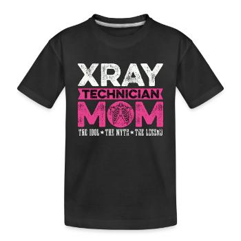 Technicien en rayons X Maman L’idole Technicien en rayons X - T-shirt bio Premium Enfant - noir - Devant