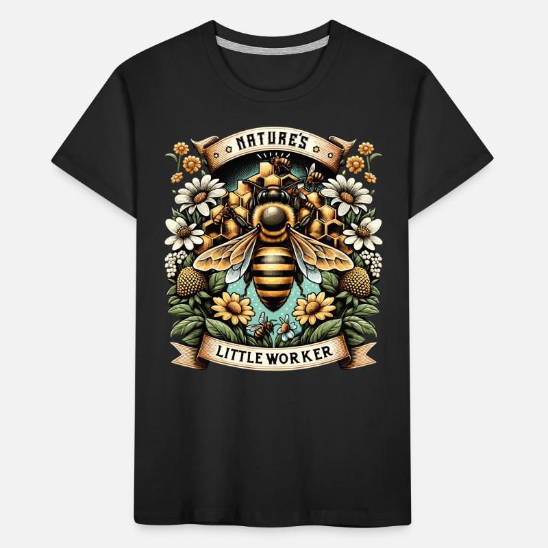 Nature worker bee Kids' Premium Organic T-Shirt
