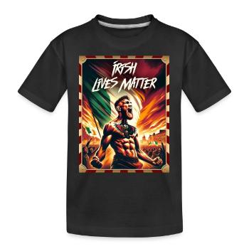 Irish Lives Matter - Kinder Premium Bio T-Shirt - Schwarz - Vorne