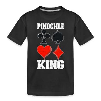 Binocular Pinochle - Kids' Premium Organic T-Shirt - black - Front