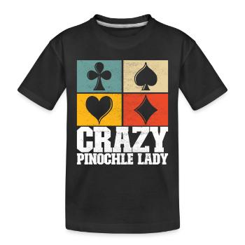 Binocular Pinochle - Kids' Premium Organic T-Shirt - black - Front