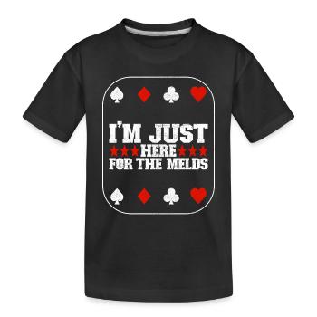 Binocular Pinochle - Kids' Premium Organic T-Shirt - black - Front
